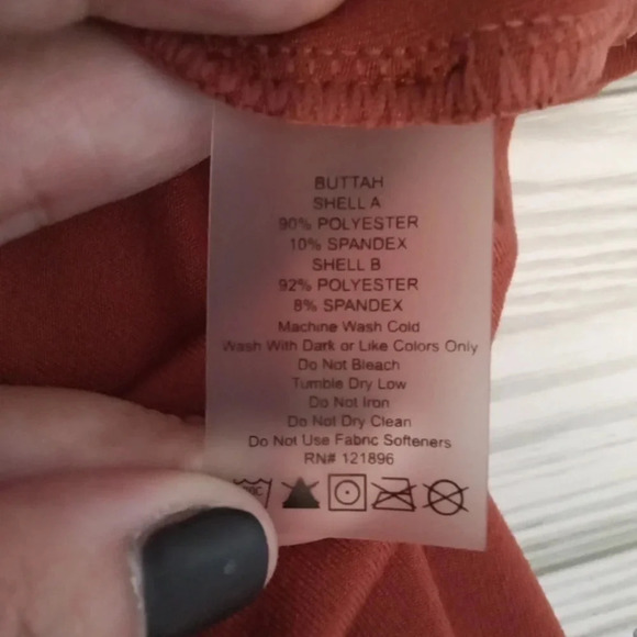 Title nine Buttah skort orange elastic waist size small women - Picture 6 of 8